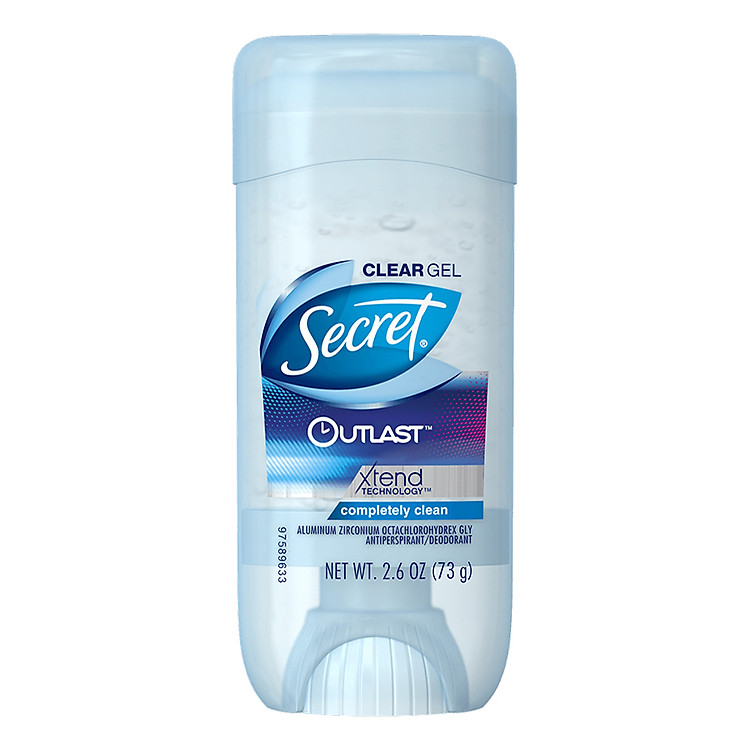 Lăn Khử Mùi Nữ Secret Deodorant Outlast Clear Gel Complete Clean 73g