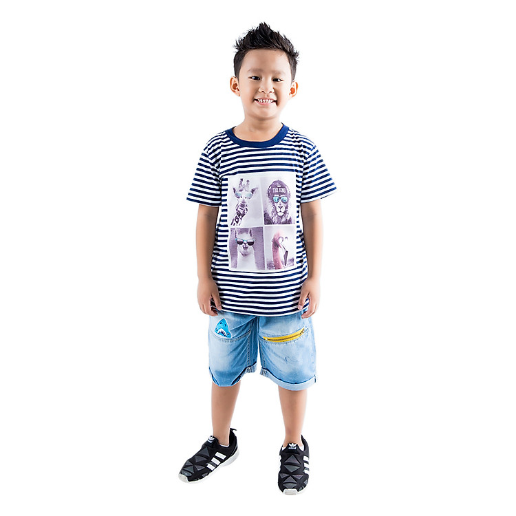 Áo Thun Tay Ngắn Bé Trai V.T.A.Kids 18091121