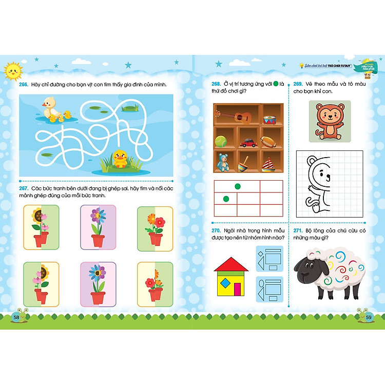 Sân Chơi Trí Tuệ - Trò Chơi Tư Duy Rèn Luyện Não Trái Não Phải Dành Cho Trẻ Từ 3-6 Tuổi - Ảnh 2