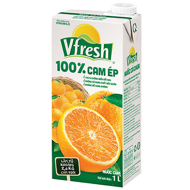 Nước cam ép VFRESH 100% 1L
