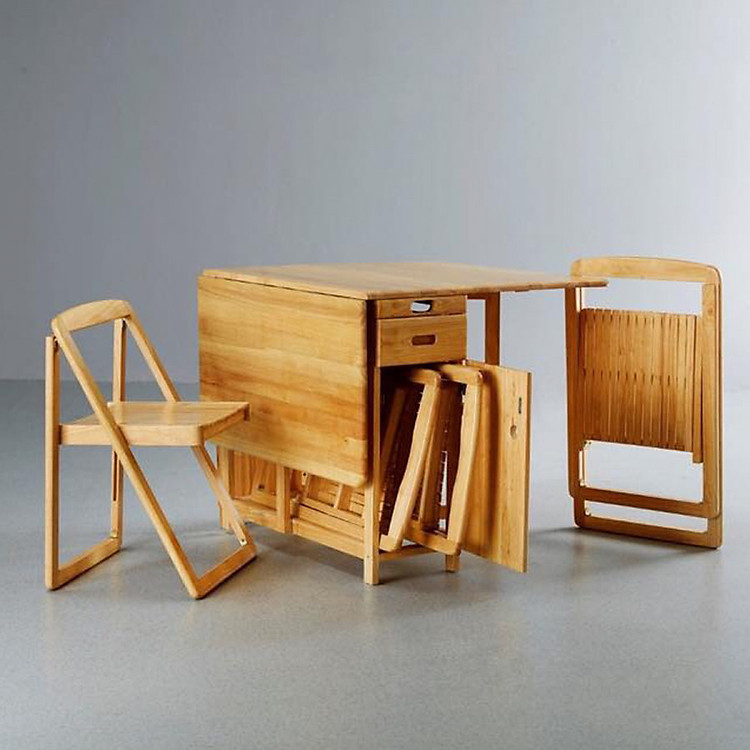 Bàn Ăn Thông Minh VC 4 Ghế Gấp Gọn