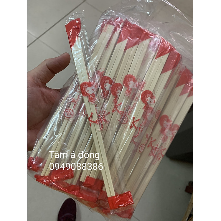 100 đôi đũa gỗ tách xuất nhật dùng 1 lần ( cao cấp)