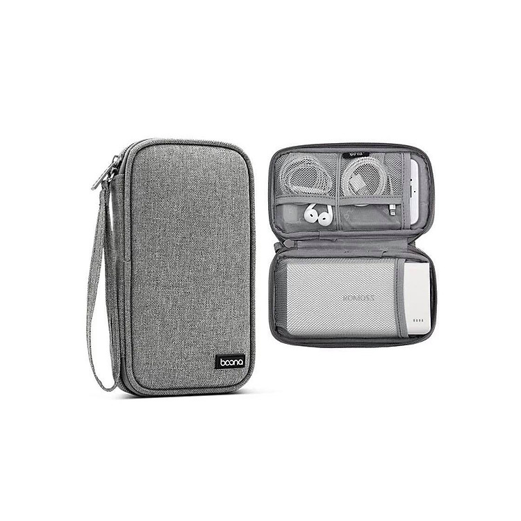 Túi Đựng Phụ Kiện Đa Năng, Pin Sạc Dự Phòng, Cáp Sạc, Tai Nghe Baona - Hàng Chính Hãng