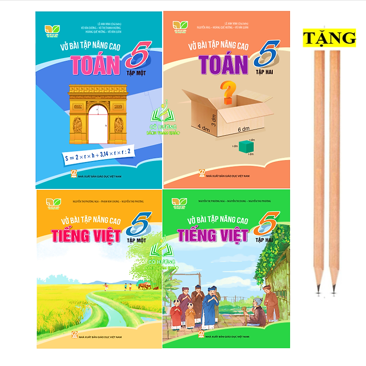 Combo Vở Bài Tập Nâng Cao Toán + Tiếng Việt Lớp 5 (Kết Nối Tri Thức Với Cuộc Sống)