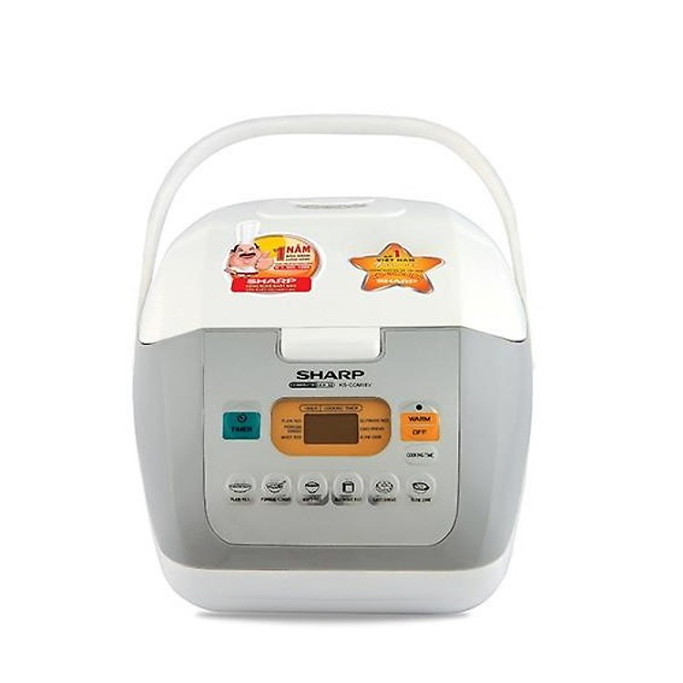 Nồi Cơm Điện Tử Sharp KS-COM18V-W (1.8 Lít) - Hàng chính hãng