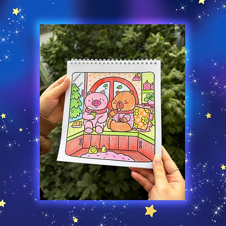 Tô Màu Capybara & Ngân Hà Lấp Lánh - Ảnh 6