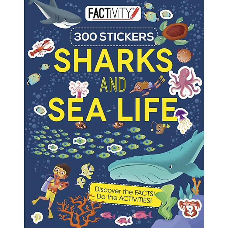 Sách Factivity Sharks and Sea Life