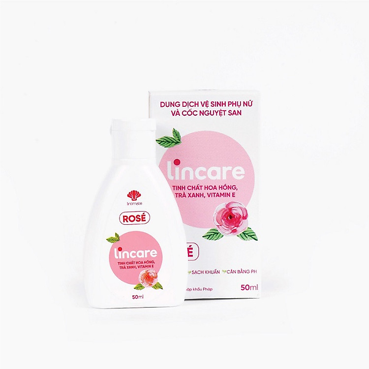 Dung dịch vệ sinh phụ nữ và cốc nguyệt san LINCARE ROSE