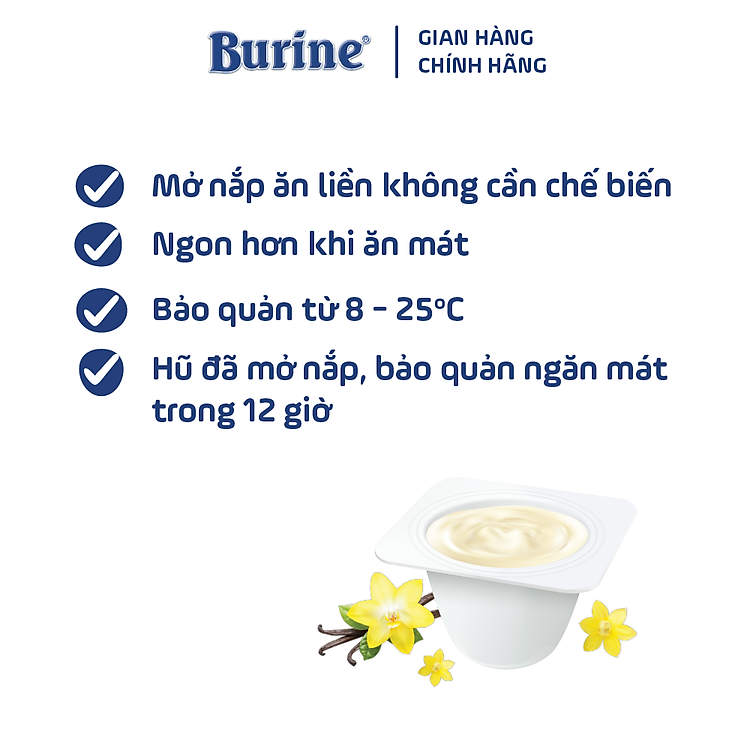 Pudding ăn dặm Burine Vani 6 hũ Tin cậy Tiết kiệm - Hình ảnh 3