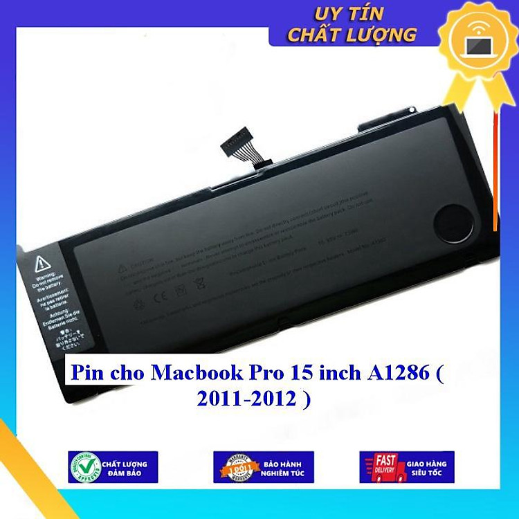 Pin cho Macbook Pro 15 inch A1286 2011 - 2012 - Hàng Nhập Khẩu New Seal
