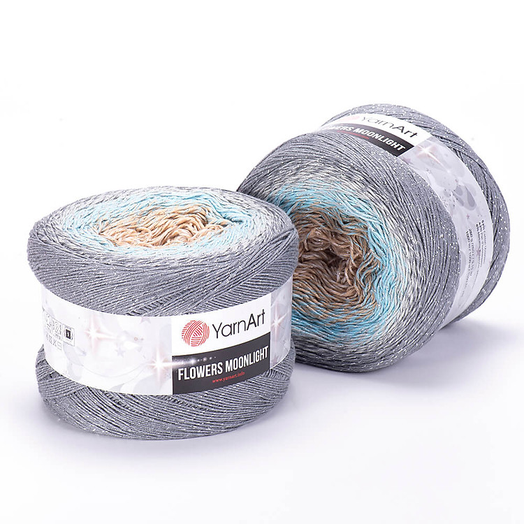 Len Flowers Moonlight - Nhập khẩu chính hãng từ YarnArt - 260 gram dài 1000m