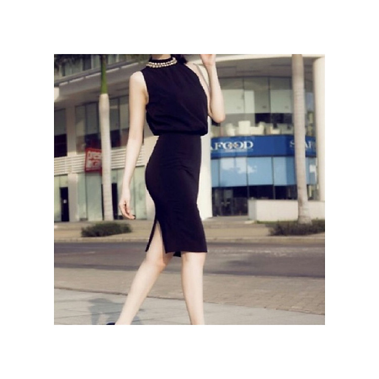 Chân Váy Bút chì công sở xẻ tà SAU duyên dáng, vải umi cao cấp