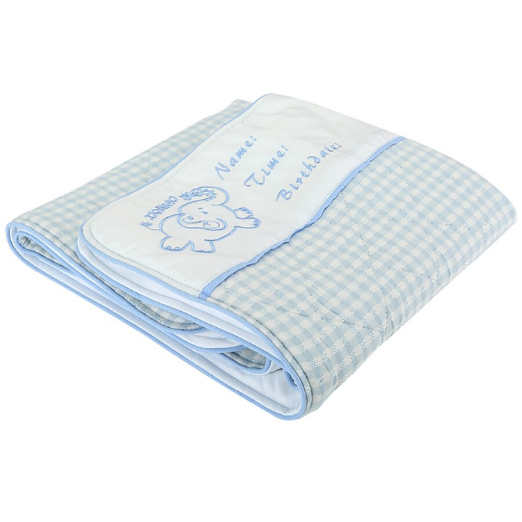 Đệm Lót Sợi Bông Tre Cho Bé KSbabe (75 × 60cm) - Xanh