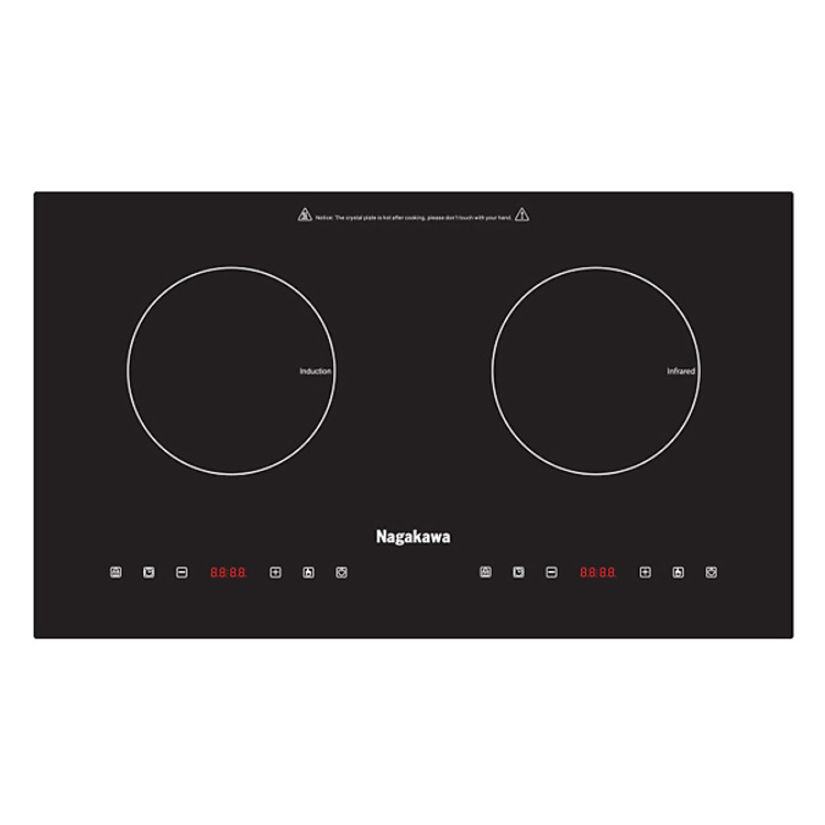 Bếp Âm Từ Đôi Nagakawa NAG1201 (73 cm) - Hàng Chính Hãng