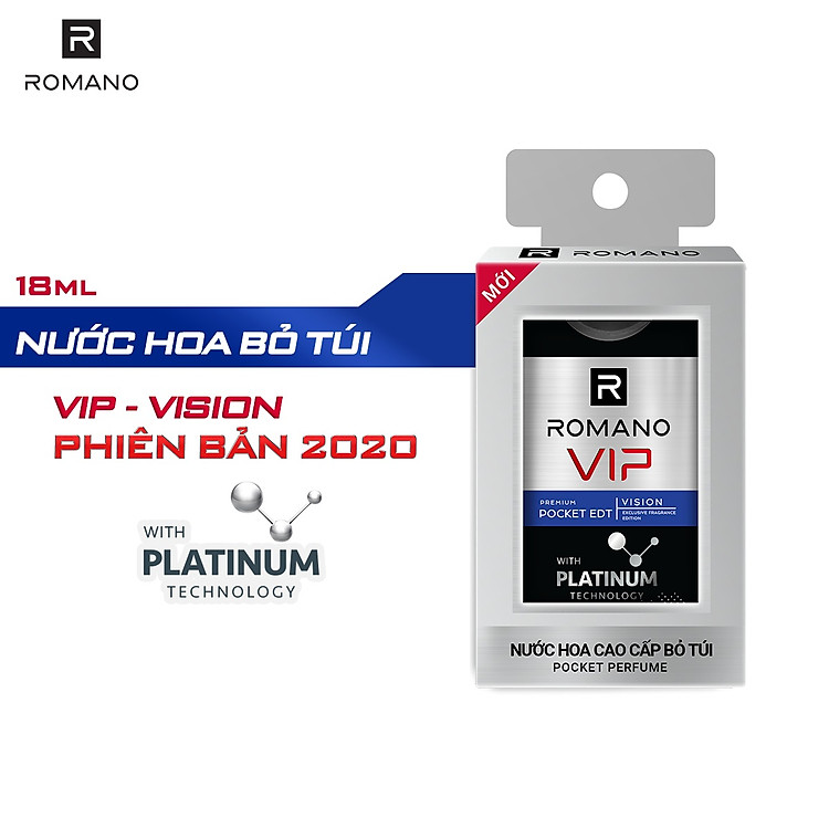 Nước hoa bỏ túi Romano Vip Vision sang trọng cuốn hút 18ml