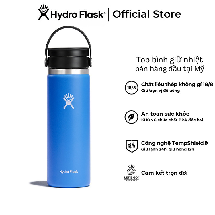 Bình giữ nhiệt cà phê Hydro Flask 20 oz Wide Flex Sip Lid có nắp Flex Sip - Hàng chính hãng(Season 2024)