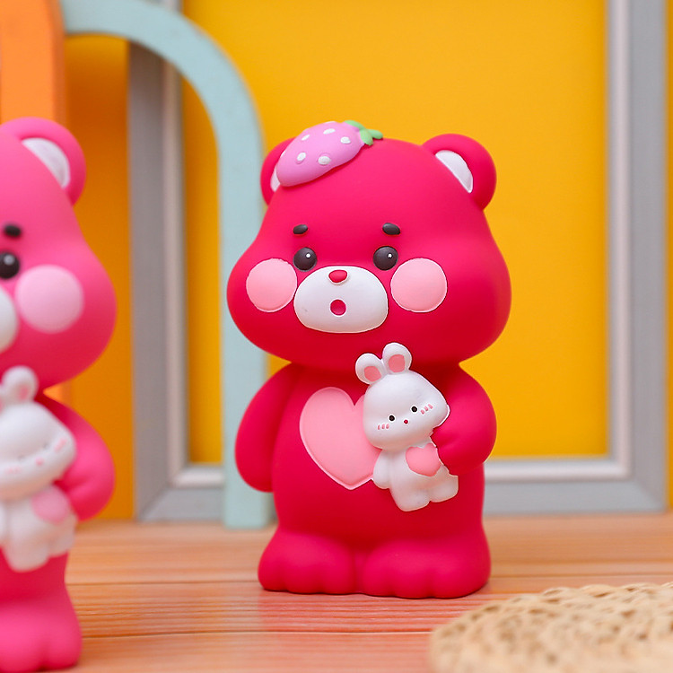 Ống Tiết Kiệm Trang Trí Hoạt Hình Gấu Dâu - Ảnh 2