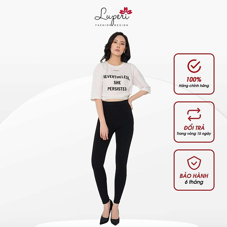 Quần Legging Nữ Cạp Cao Nâng Mông LUPERI LP514 Gen Bụng Co Giãn 4 Chiều, Không Xù Lông, Cắn Chỉ