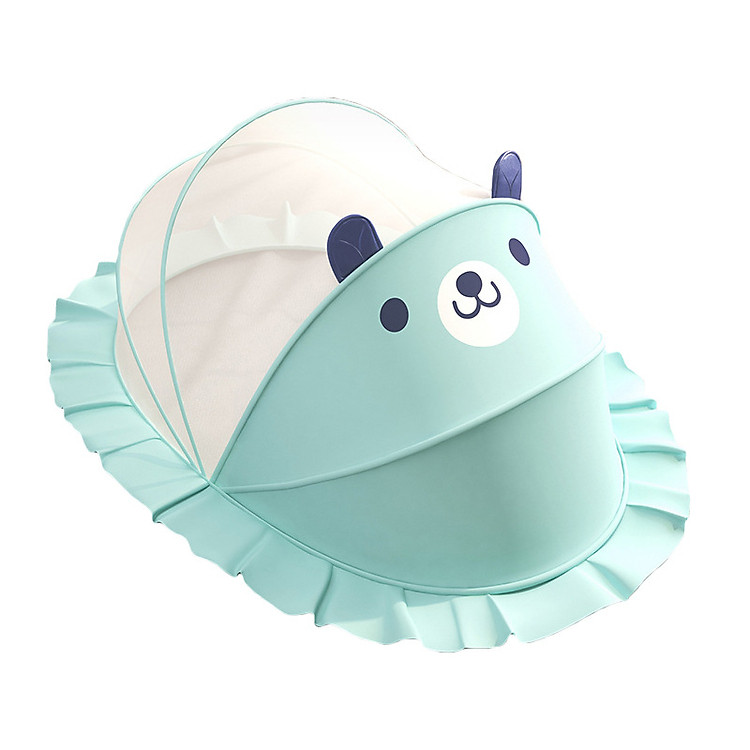 Màn chụp trẻ em màu xanh