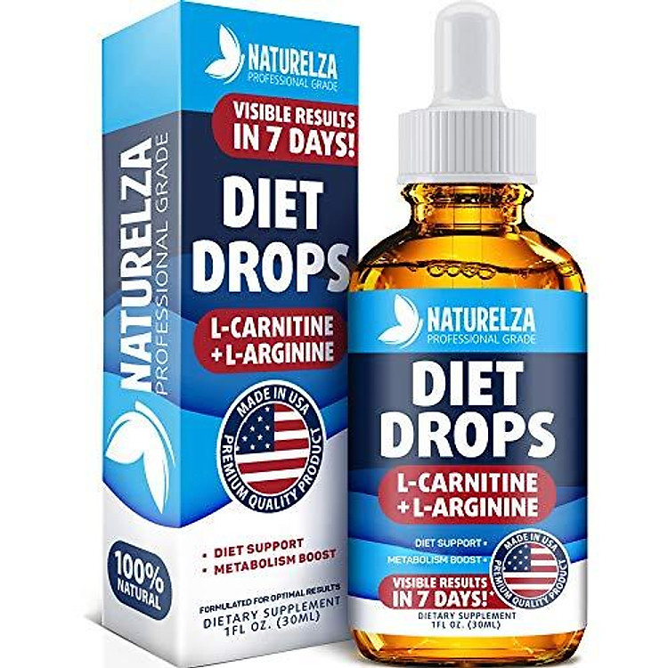 Weight Loss Drops - Made in USA - Best Diet Drops for Fat Loss - Effective Appetite Suppressant & Metabolism Booster - 100% Natural, Safe & Proven Ingredients - Non GMO Fat Burner - Garcinia Cambogia