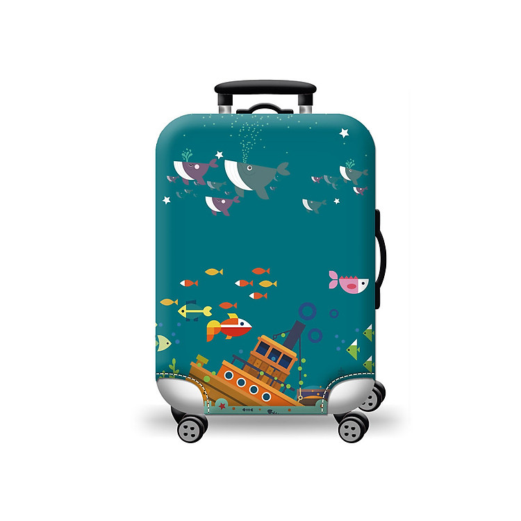 Túi bọc bảo vệ vali -Áo vỏ bọc vali - Khám phá Đại Dương H110