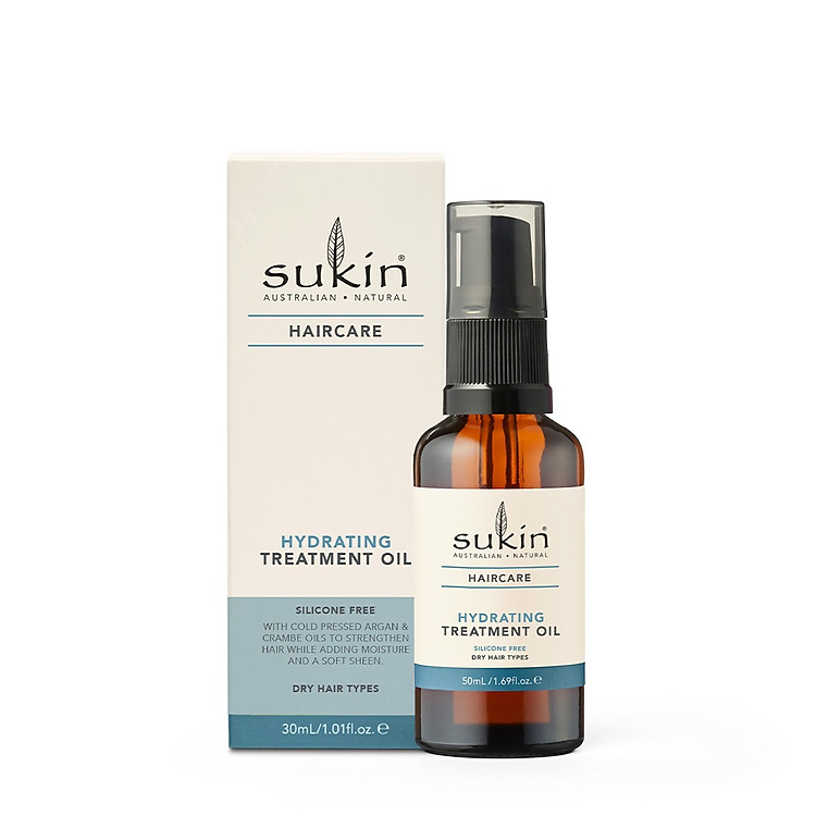 Tinh Dầu Dưỡng Ẩm Phục Hồi Tóc Khô Xơ Hư Tổn Sukin Haircare Hydrating Treatment Oil 50ml