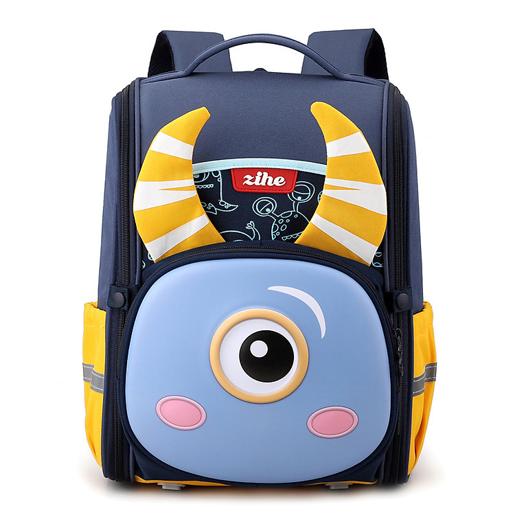 Balo chống gù dáng hộp cho bé gái HS9058 – Vàng