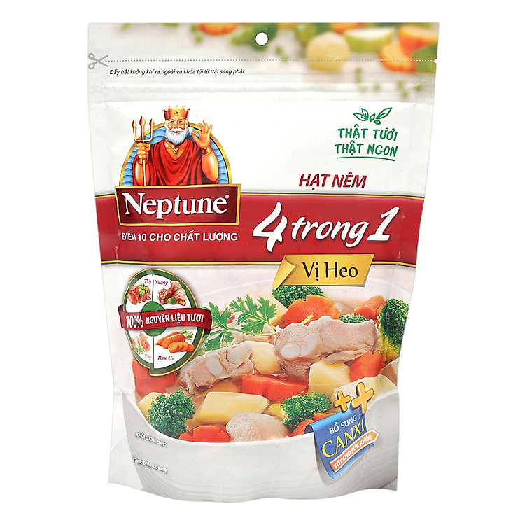 Hạt Nêm Neptune 4 Trong 1 Vị Heo (170g)