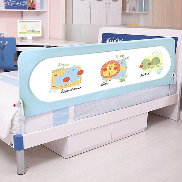 Thanh Chắn Giường Mastela, Chặn Giường Cho Bé (1.5m)- Xanh Dương - Tặng Thước Đo Chiều Cao Và Thị Lực