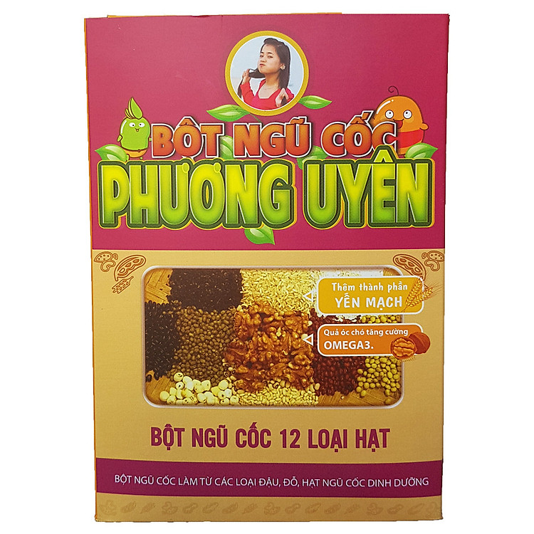 Bột ngũ cốc lợi sữa 12 loại hạt Phương Uyên