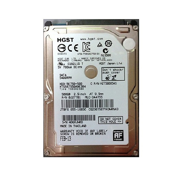 Ổ Cứng HDD Hitachi 500GB 5400rpm - Hàng chính hãng