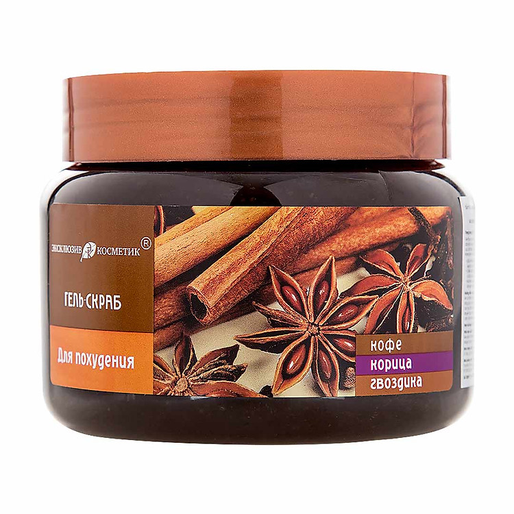 Tẩy Da Chết Body và Giảm Mụn Cơ Thể Chiết Xuất Quế Hồi & Cà Phê Exclusive Cosmetic Gel Scrub Coffee Cinnamon Cloves 380g