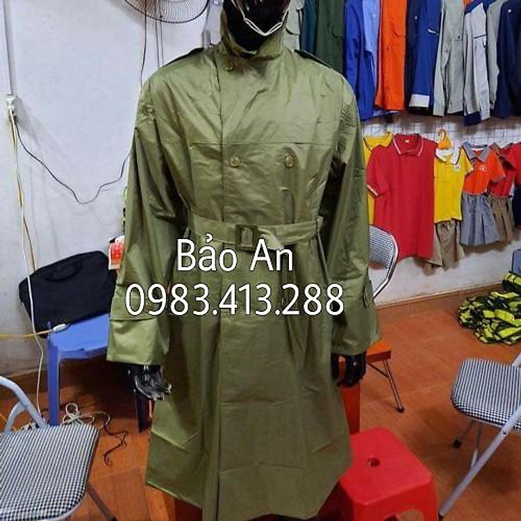 Áo mưa măng tô quân đội