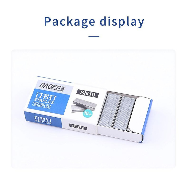 Kim Bấm số 10 BAOKE (10 hộp) - Ảnh 2