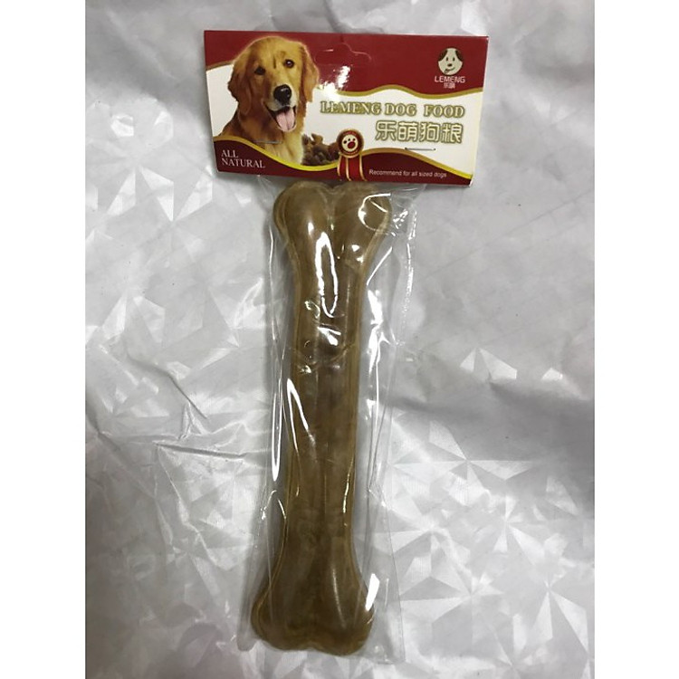 (1 chiếc) Đồ chơi cho chó - XƯƠNG DA BÒ 30CM - xương chó gặm sạch răng