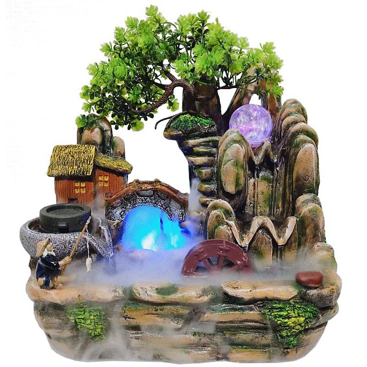 Hòn Non Bộ Mini - Thác Nước Phong Thủy