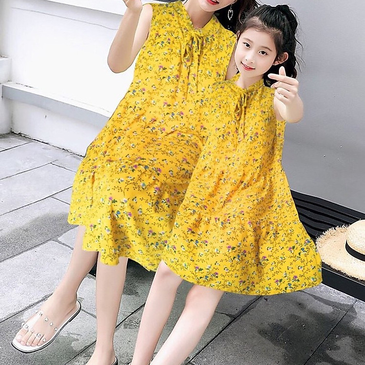 Set Đầm Mẹ Và Bé Kèm Ảnh Thật TDM360