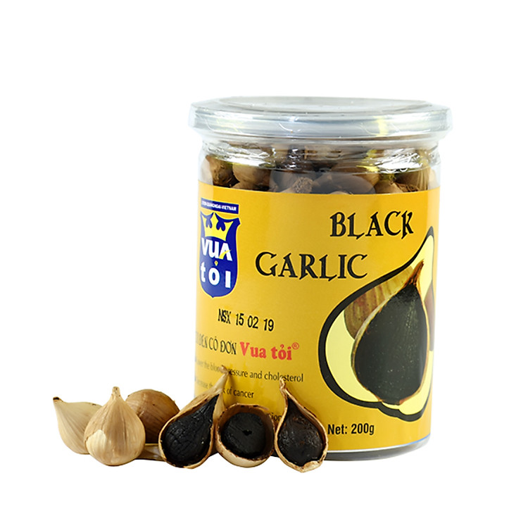Thực Phẩm Chức Năng Tỏi Đen Cô Đơn Lý Sơn Chính Gốc Nguyên Vỏ - Thương Hiệu Vua Tỏi ( Hộp 200Gr)
