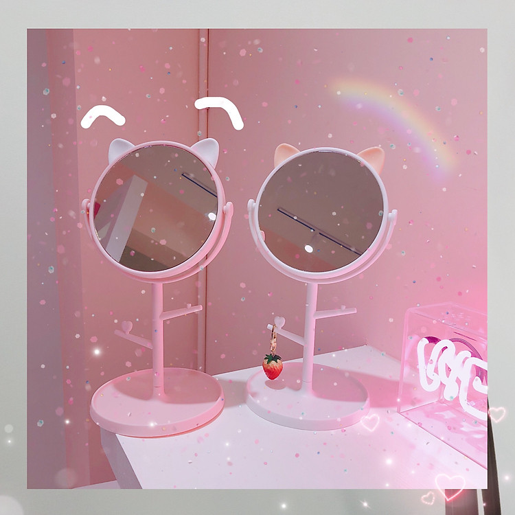 Gương tai mèo xoay 360 độ
