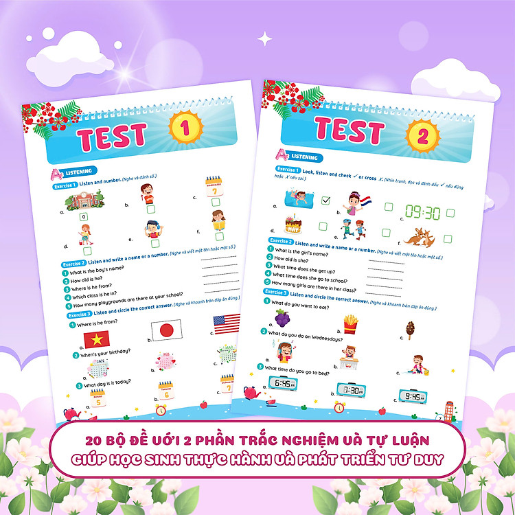 Phiếu Ôn Hè Tiếng Anh Lớp 4 - Ảnh 3