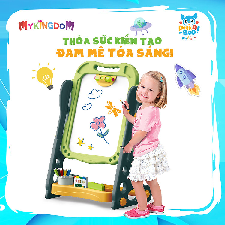 Bảng Vẽ Đa Năng Xanh PEEK A BOO Chính hãng Giá tốt - Hình ảnh 5