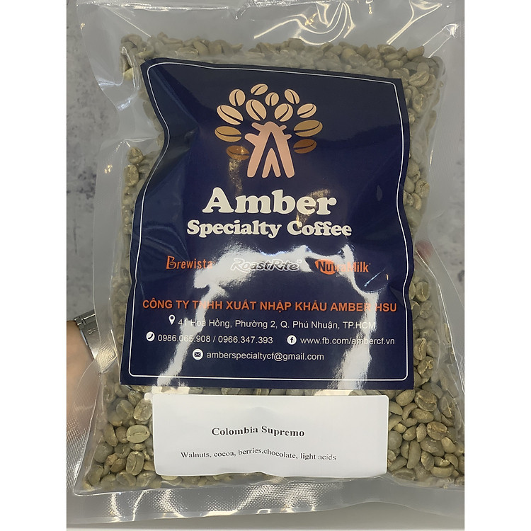 Cà Phê nhân xanh ( Green Bean ) Colombia Supremo túi 1 KG - Specialty Coffee