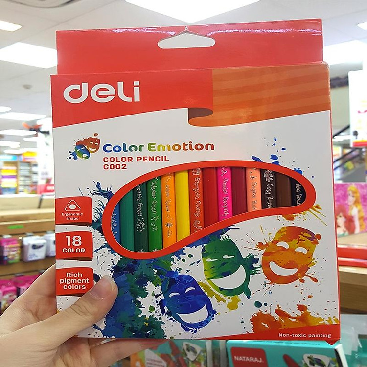 Bút Chì Gỗ Deli C00210 (18 màu) - Ảnh 3