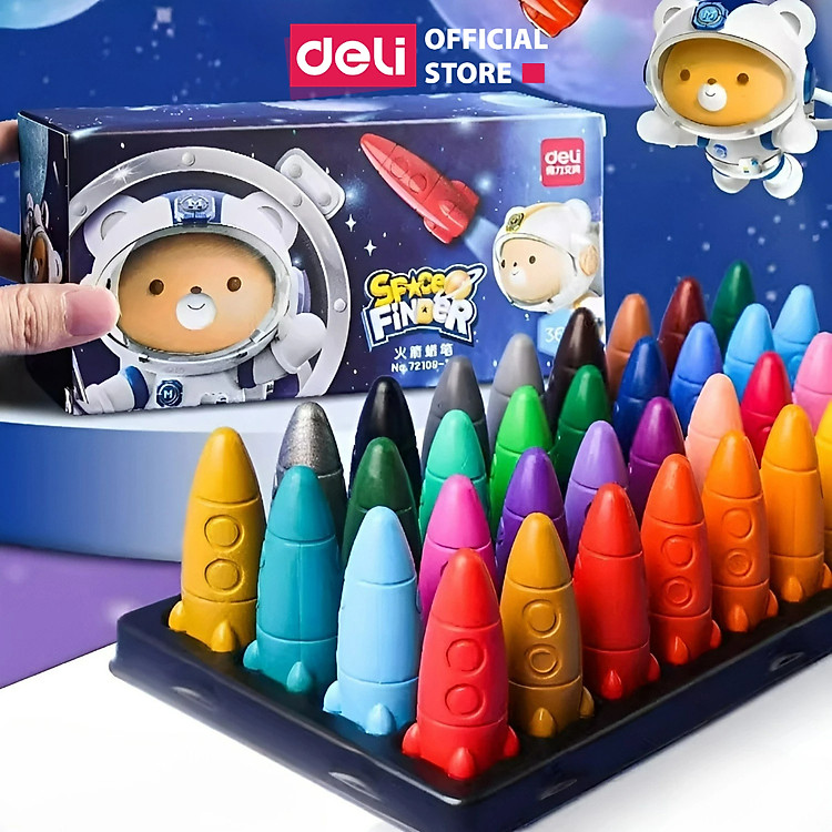 Bút Sáp Màu Hữu Cơ Deli (12 màu)