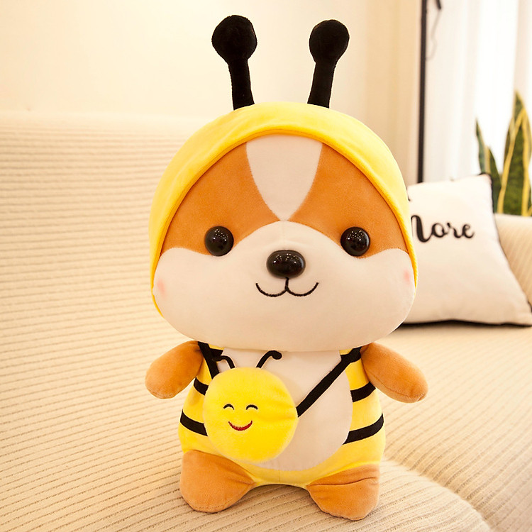 Gấu bông chó Shiba cute 23cm Chính hãng Giá rẻ - Hình ảnh 4