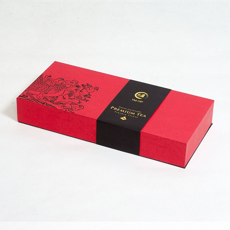 Hộp trà Kim Tự Tháp 10 – Trà Gừng – Sả chanh – Bạc hà – Gạo lứt – Hibiscus