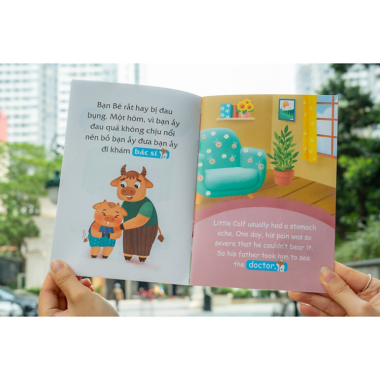 Truyện Tranh Song Ngữ Việt-Anh Cho Bé - Dạy Trẻ Nề Nếp, Chăm Ngoan Dành Cho Bé 3-9 Tuổi - Ảnh 3