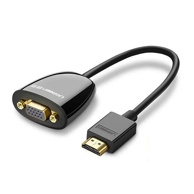 Ugreen UG40253MM105TK Màu Đen Bộ chuyển HDMI sang VGA - HÀNG CHÍNH HÃNG
