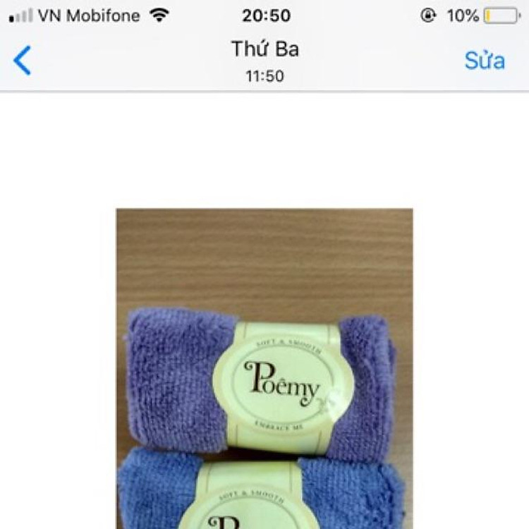 Combo khăn Poemy cho khách gồm 05 cặp khăn 20x21