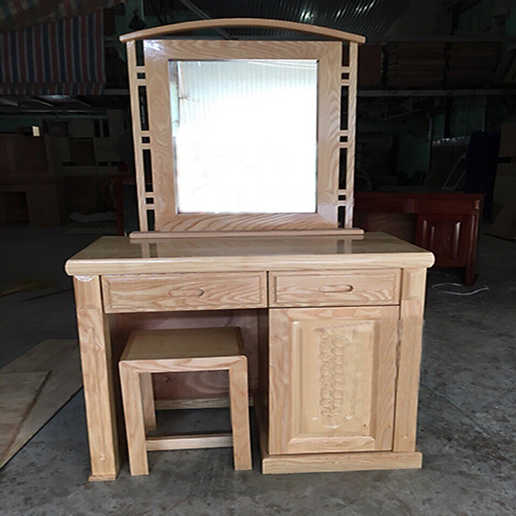 Bàn Phấn Gỗ Sồi 80cm BPS8-05